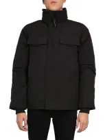 Canada Goose Black Down Macmillan Parka In Atlantic Navy