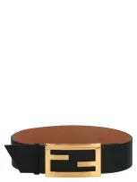 Fendi Leather Waist Belt In Blue