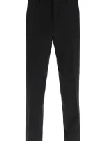 Burberry Tailored Wool Trousers In Black