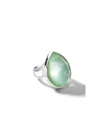 Ippolita Wonderland Teardrop Ring In Sterling Silver In Harbor