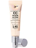 It Cosmetics Cc+ Nude Glow Lightweight Foundation + Glow Serum Spf 40 In Fair Porcelain