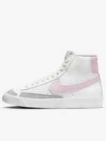 Nike Blazer Mid '77 Big Kids' Shoes In Summit White,coconut Milk,honeydew,pink Foam