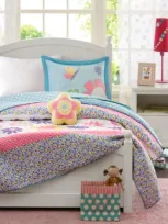 Mi Zone Kids Crazy Daisy 4 Pc. Coverlet Sets Bedding In Multi