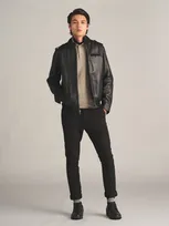 Members Only Men's Lambskin Iconic Jacket In Black