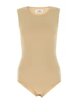 Maison Margiela Woman Skin Pink Stretch Viscose Bodysuit