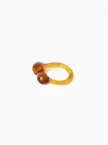 Nathalie Schrekenberg Caju Ring Amber