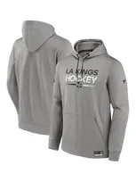 Fanatics Men's  Gray Los Angeles Kings Authentic Pro Pullover Hoodie