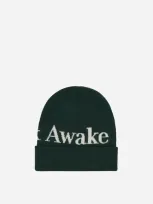 Awake Ny Serif Logo Beanie Forest In Green