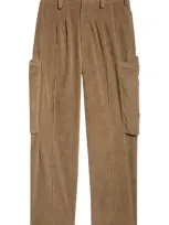 Kiko Kostadinov Taupe Megara Trousers In Lichen Green