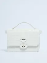 Zanellato Ella Cayman Clutch In White