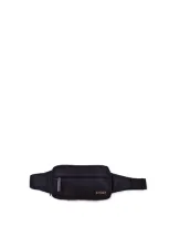 Ambush Logo Patch Zipped Belt Bag In Black