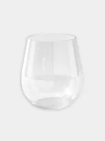 Caspari Stemless Wine Glass Acrylic 18.5 Ounces In Transparent