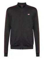 Diesel Zip-up Sweatshirt In Black