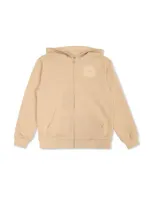 Dolce & Gabbana Kids' Logo Patch Hoodie In Brown