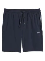 Hugo Boss Mix Match Pajama Shorts In Dark Blue