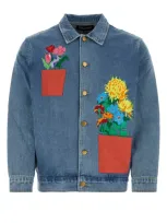 Kidsuper Flower Jacket In Blue