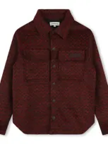 Lanvin Kids' Camicia Con Ricamo In Red