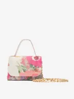 Marchesa Babies' Girls Chain Embellished Mini Bag In Multicoloured