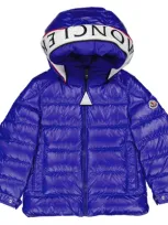 Moncler Kids Cardere Nylon Down Jacket In Green