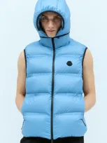 Moncler Lausen Down Gilet In Blue