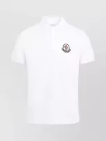 Moncler Logo-appliqué Piqué Polo Shirt In Multi