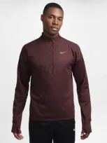 Nike Men's Sphere Element Therma-fit Water-repellent 1/2-zip Running Top In Red