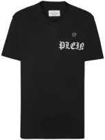 Philipp Plein Logo-print Cotton T-shirt In Black