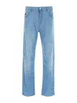 Prada Pantaloni-33 Nd  Male In Blue