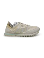 Premiata Seand Panelled Sneakers In Beige