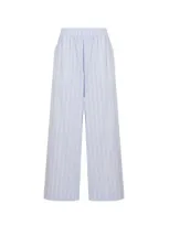 Remain Striped Wide-leg Trousers In Blue