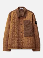 Stone Island Quilted Nylon Stella Blouson In Orange