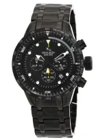 Strumento Marino Warrior Chrono Chronograph Quartz Black Dial Men's Watch Sm109mb/bk/nr/bn