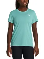 Under Armour Women's Tech Short-sleeve Top In Radial Turquoise,white