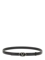 Valentino Garavani Black Leather Belt