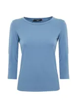 Weekend Max Mara Multia Cotton T-shirt In Cielo