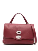 Zanellato Postina Daily Small Leather Handbag In Red