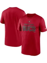 Nike Men's Big And Tall Red Tampa Bay Buccaneers Legend Microtype Performance T-shirt