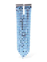 Rabanne Pixel Tie Mono Earring In Blue