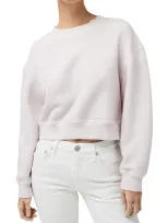 Rag & Bone Cotton Blend French Terry Sweatshirt In Lilac