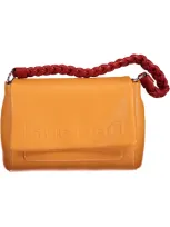 Desigual Polyurethane Shoulder Women's Bag In Orange