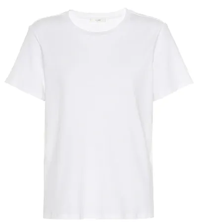 The Row Ankara Cotton And Cashmere T-shirt In White