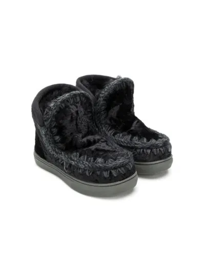 Mou Mini Eskimo Sneakers Kids In Silver