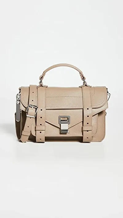 Proenza Schouler Ps1 Tiny Satchel In Light Taupe