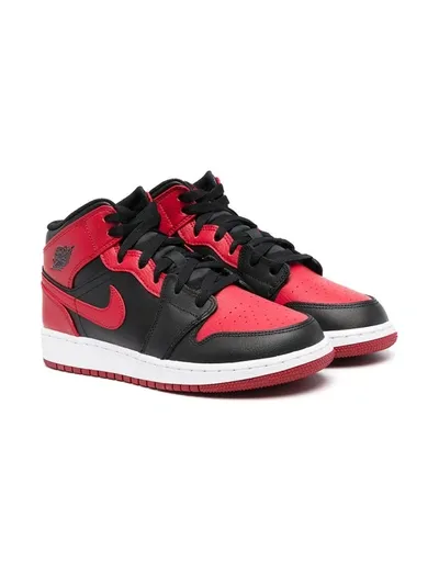 Nike Kids' Air Jordan 1 Retro High Og Sneakers In Black/university Red/white