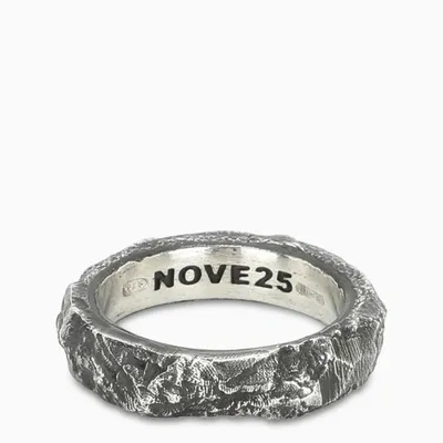 Nove25 Materic Thin Ring In Metal