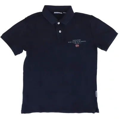 Napapijri Kids' Cotton Polo In Blue