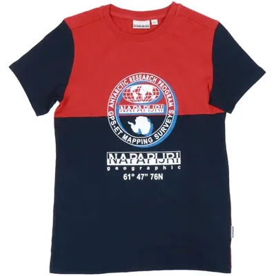 Napapijri Kids' Sauck T-shirt In Blue