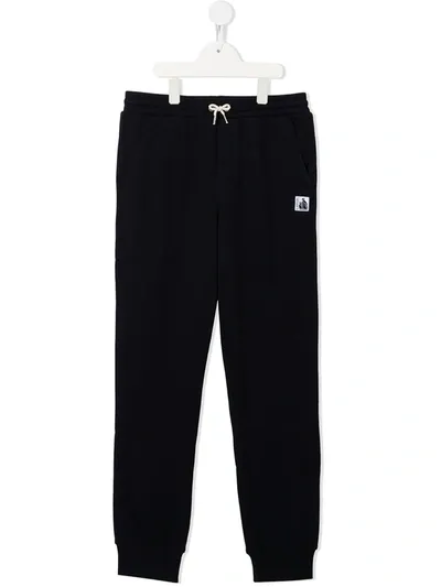 Lanvin Enfant Teen Logo-patch Track Pants In Blue