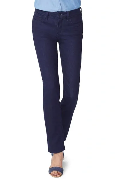 Nydj Sheri Slim Jeans In Rinse In Dark Wash