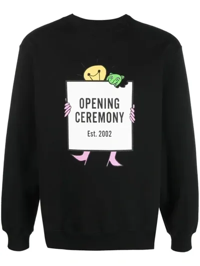 Opening Ceremony Black Light Bulb Print Sweatshirt